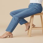 Plus Size Comfort Stretch Straight Leg Jean image number null