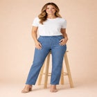 Plus Size Comfort Stretch Straight Leg Jean image number null