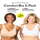 Comfort Choice&reg; 2-Pack Cotton Full Coverage Bra image number null