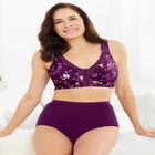 Catherines Front-Close Cotton Comfort Bra image number null