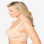 Catherines Front-Close Cotton Comfort Bra image number null