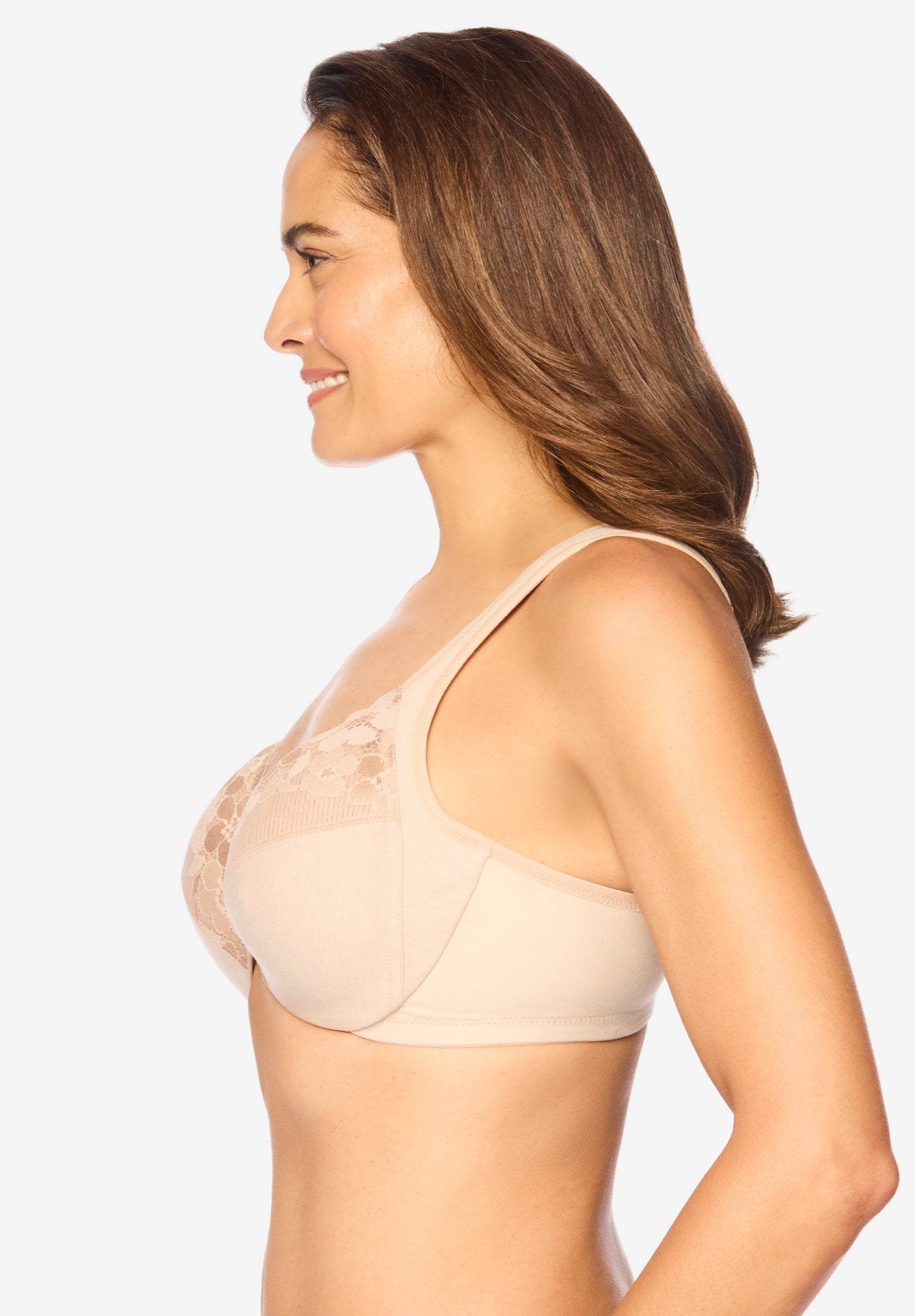 Glamorise&reg; Wonderwire&reg; Front-Close Cotton Underwire Bra 1241 image number 2