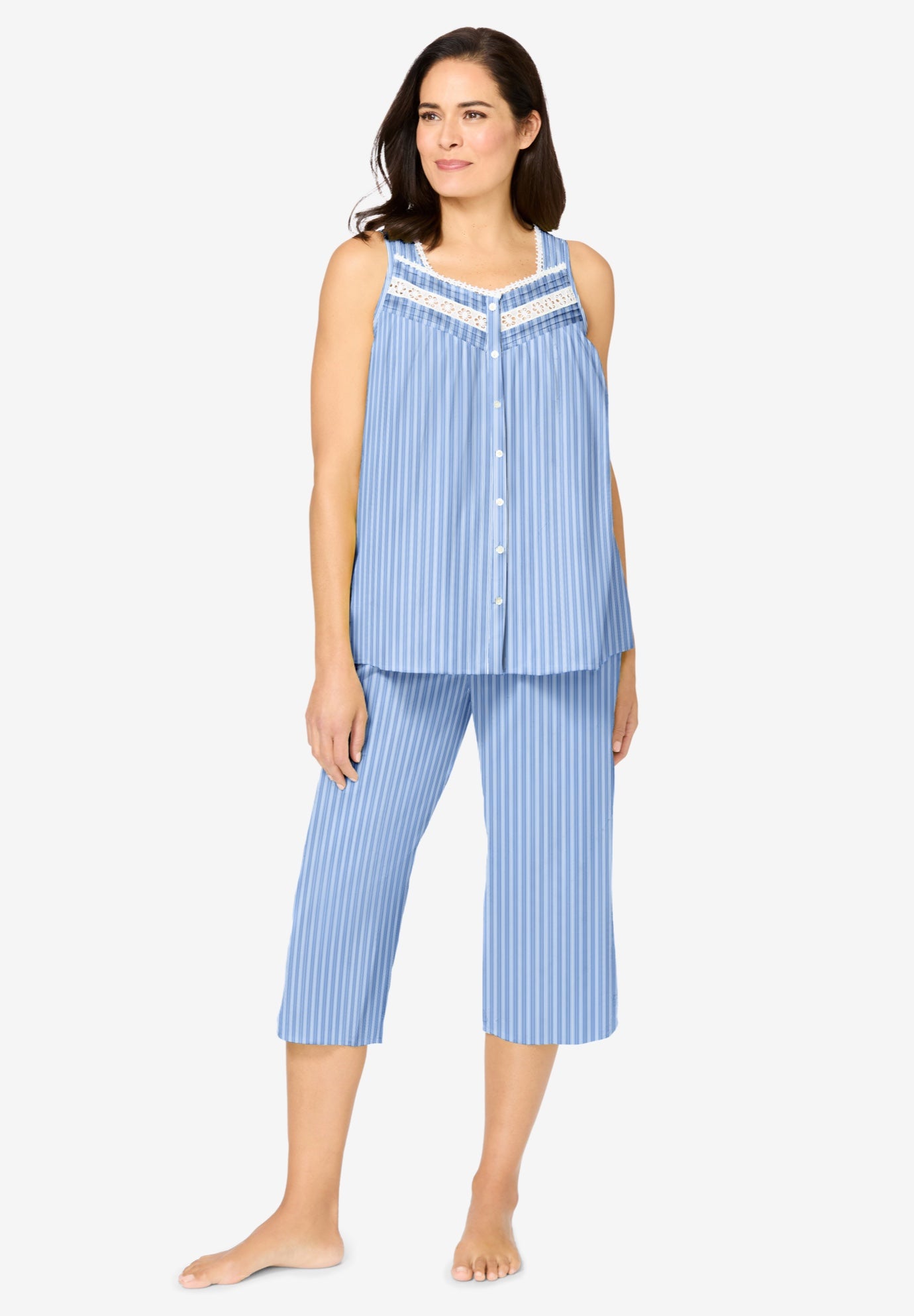 Sleeveless PJ Capri Set image number 0