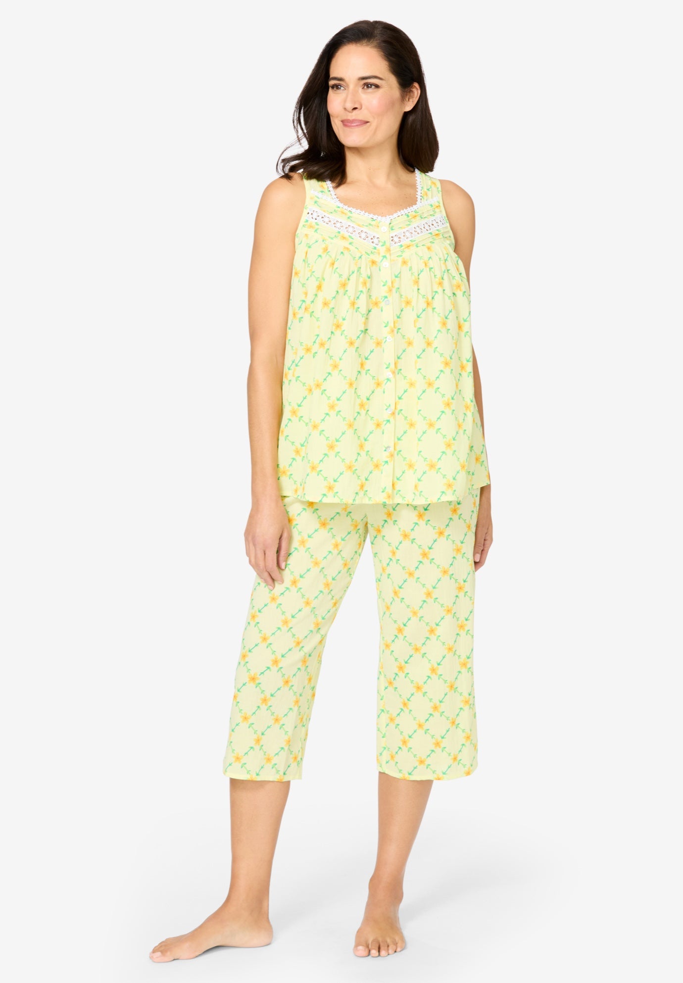 Sleeveless PJ Capri Set image number 0