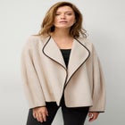 Open Drape Front Boxy Jacket image number 0