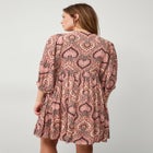 Crinkle Keyhole Empire Dress image number 1