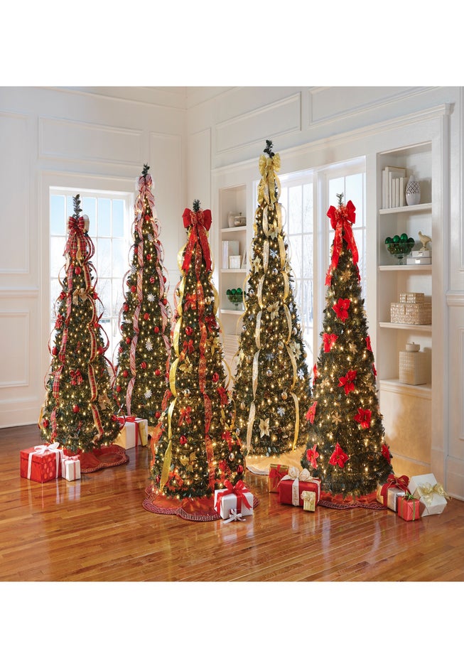 Fully Decorated Pre-Lit 6 Ft. Pop-Up Christmas Tree image number 8