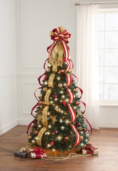 Fully Decorated Pre-Lit 6 Ft. Pop-Up Christmas Tree