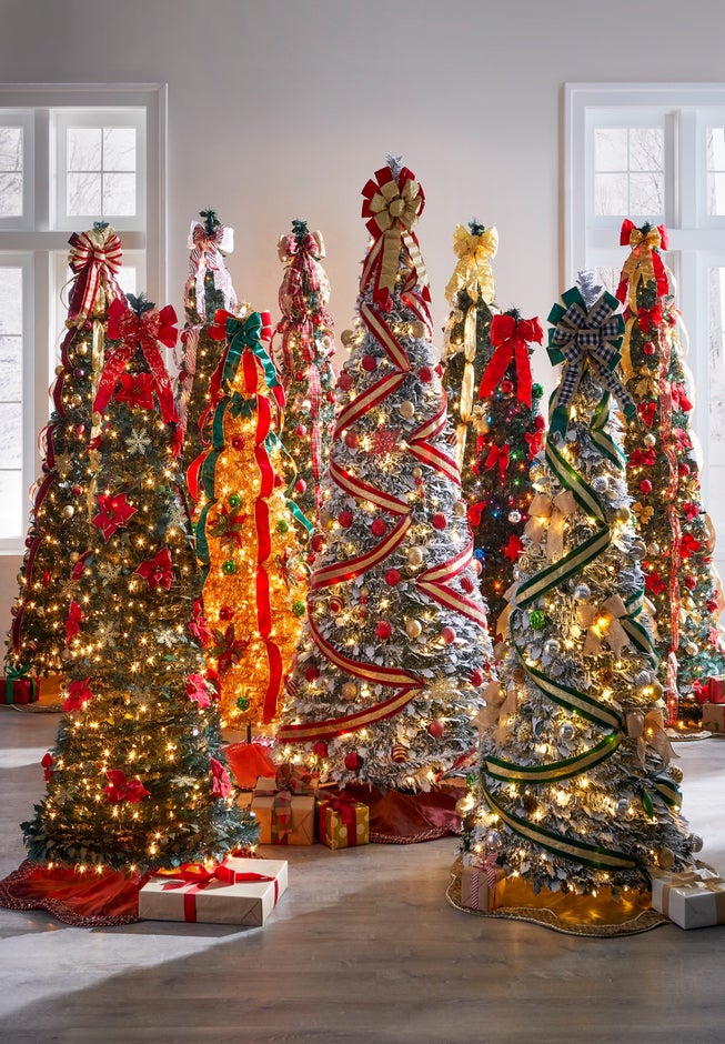 Fully Decorated Pre-Lit 7&frac12; Ft. Pop-Up Christmas Tree image number 4