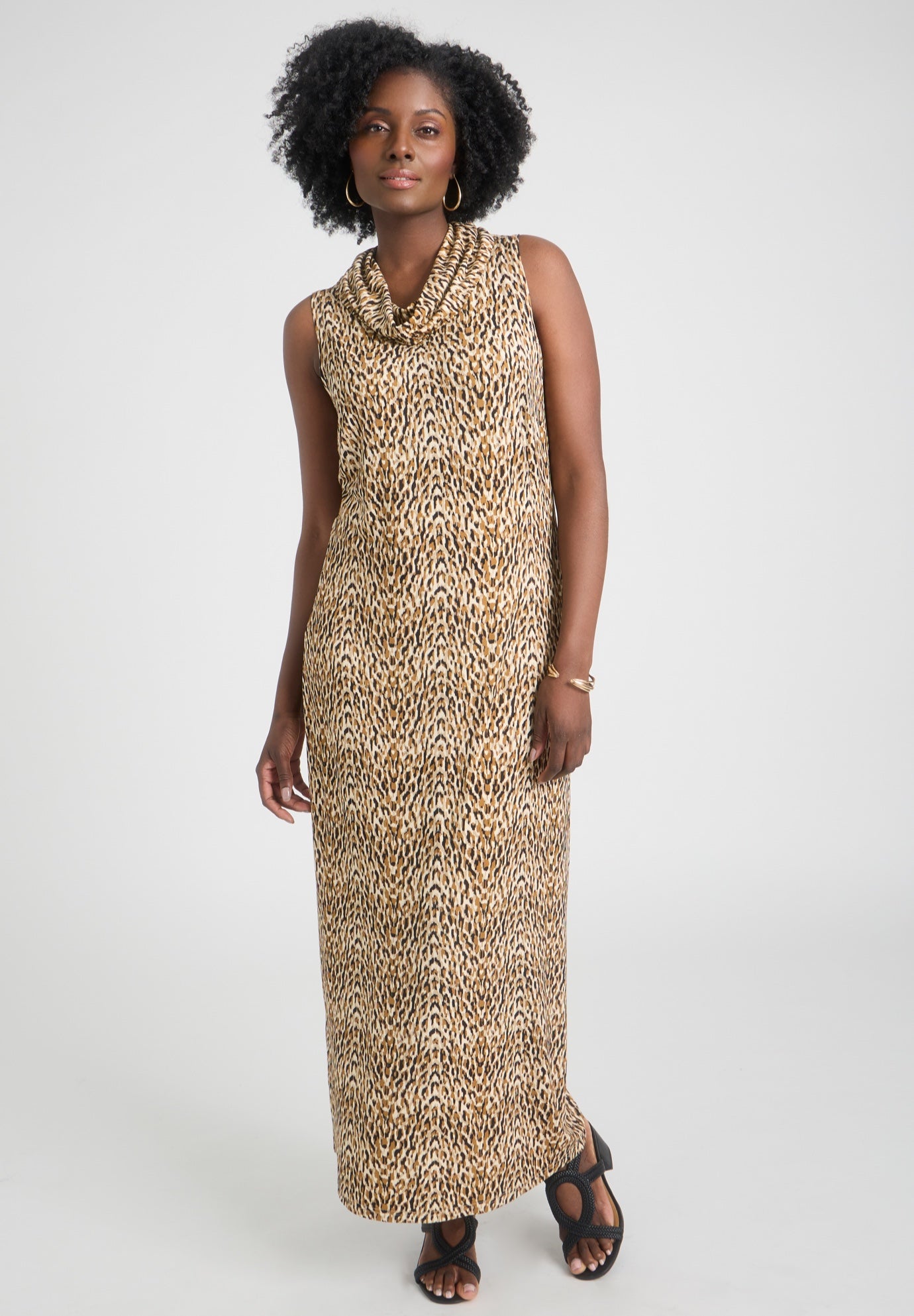 Sleeveless Cowl Neck Maxi image number 0