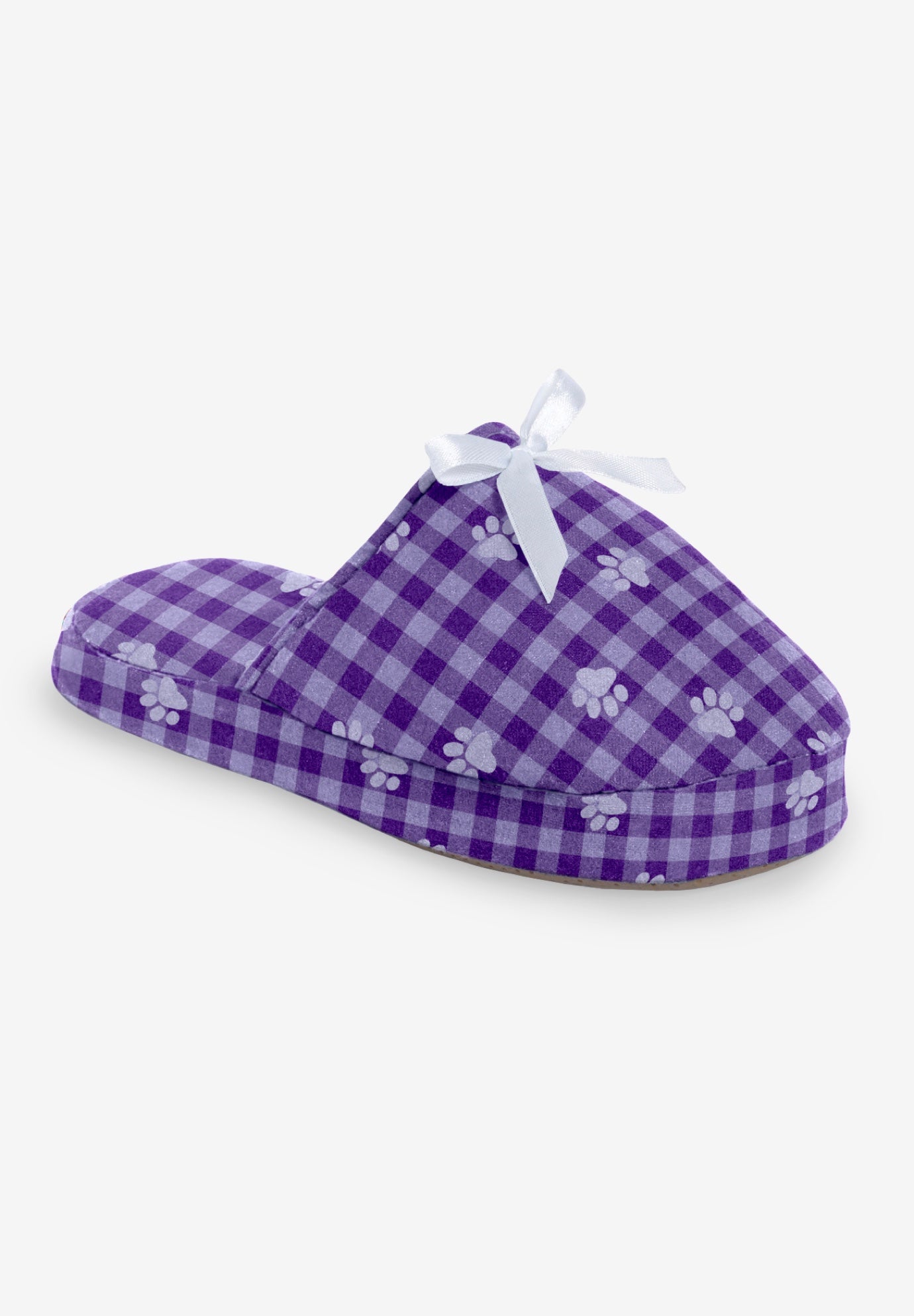 Dreams & Co.&reg; flannel slipper image number 0