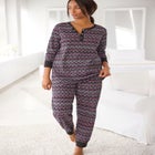 Thermal Henley Pajama Set image number null