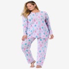 Thermal Henley Pajama Set image number null