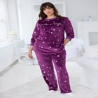 Dreams & Co. &reg; Velour Pajama with FREE Fuzzy Socks image number 7