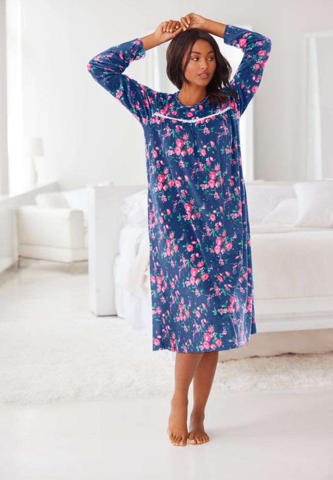 Only Necessities® Velour Gown image number 4