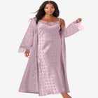 The Luxe Satin Long Peignoir Set image number null