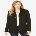 Cable Blazer Sweater image number null