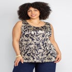 3-Piece Foil Print Pant Suit image number null