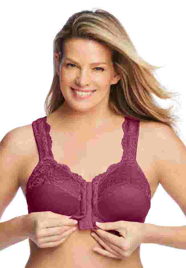Front Close Wireless Gel Strap Bra image number 5