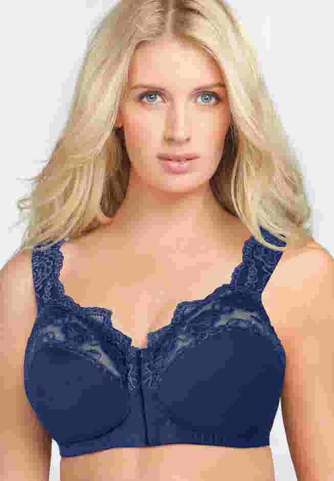 Front Close Wireless Gel Strap Bra image number 4