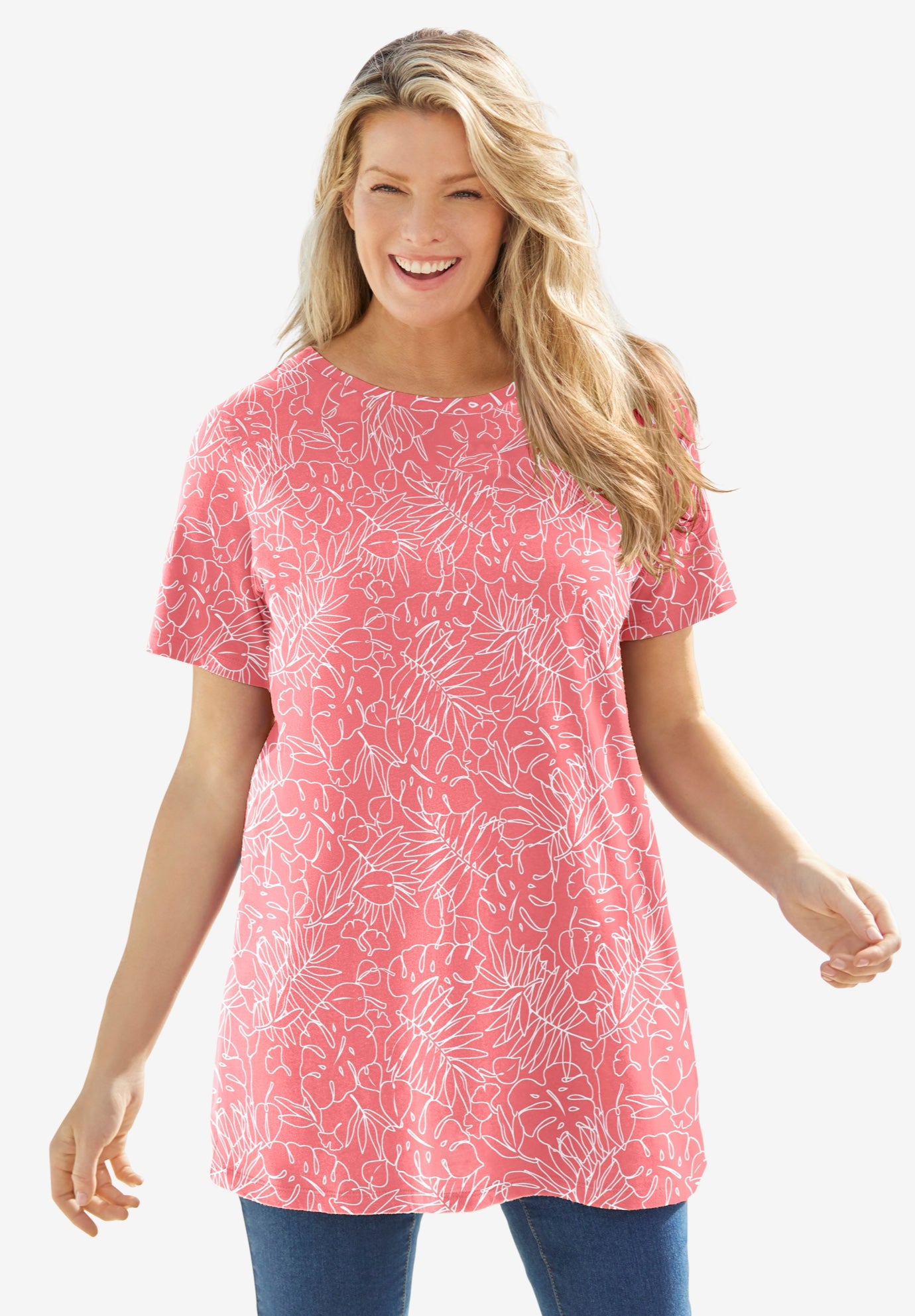 Perfect Printed Crewneck Tunic image number 0