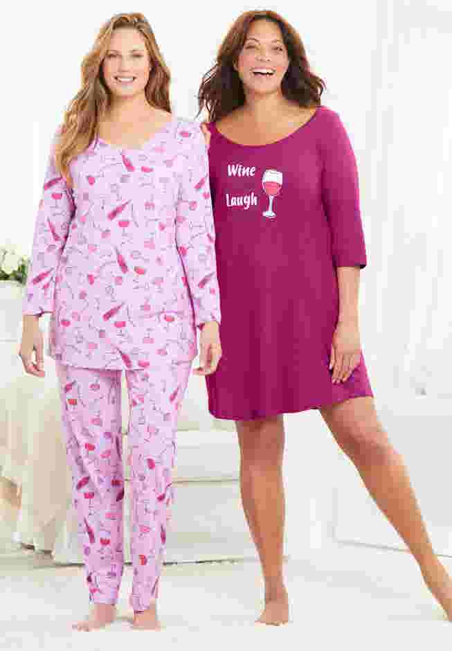 Avenue Body Three-Quarter Sleeve Sleepshirt image number 5