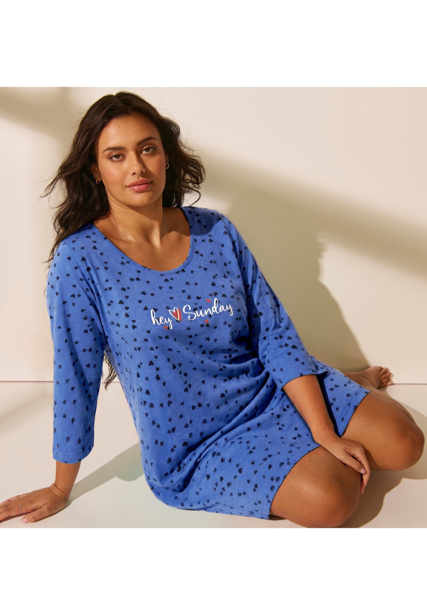 Three-Quarter Sleeve Sleepshirt image number 2