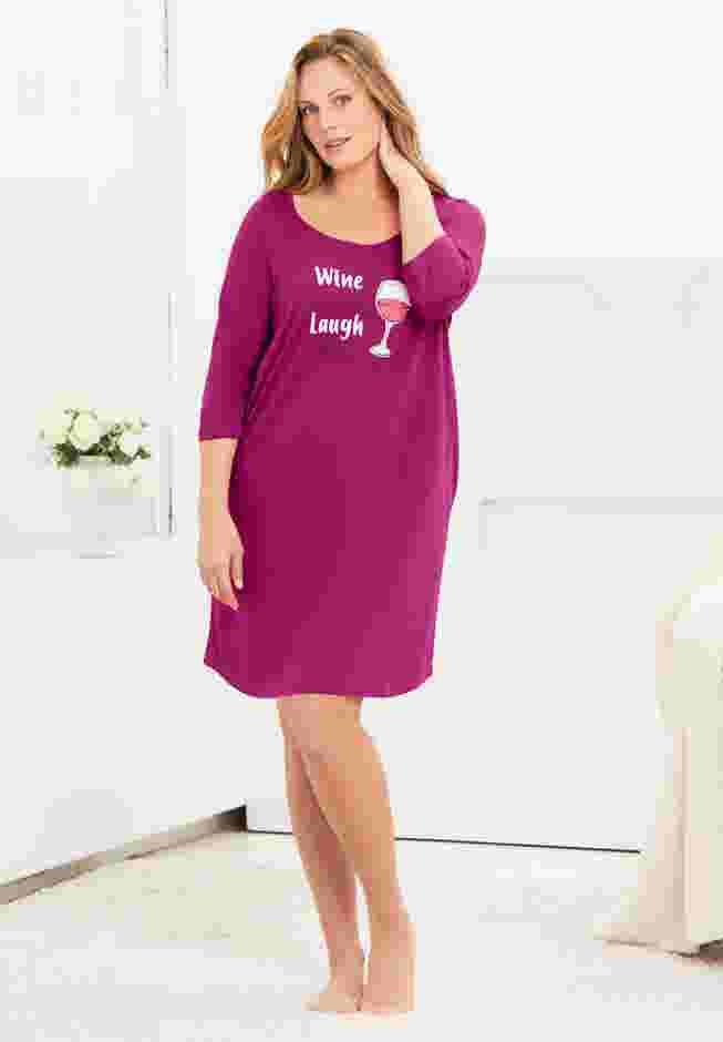 Avenue Body Three-Quarter Sleeve Sleepshirt image number 3