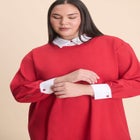 Twofer Mini Shirt Dress image number null