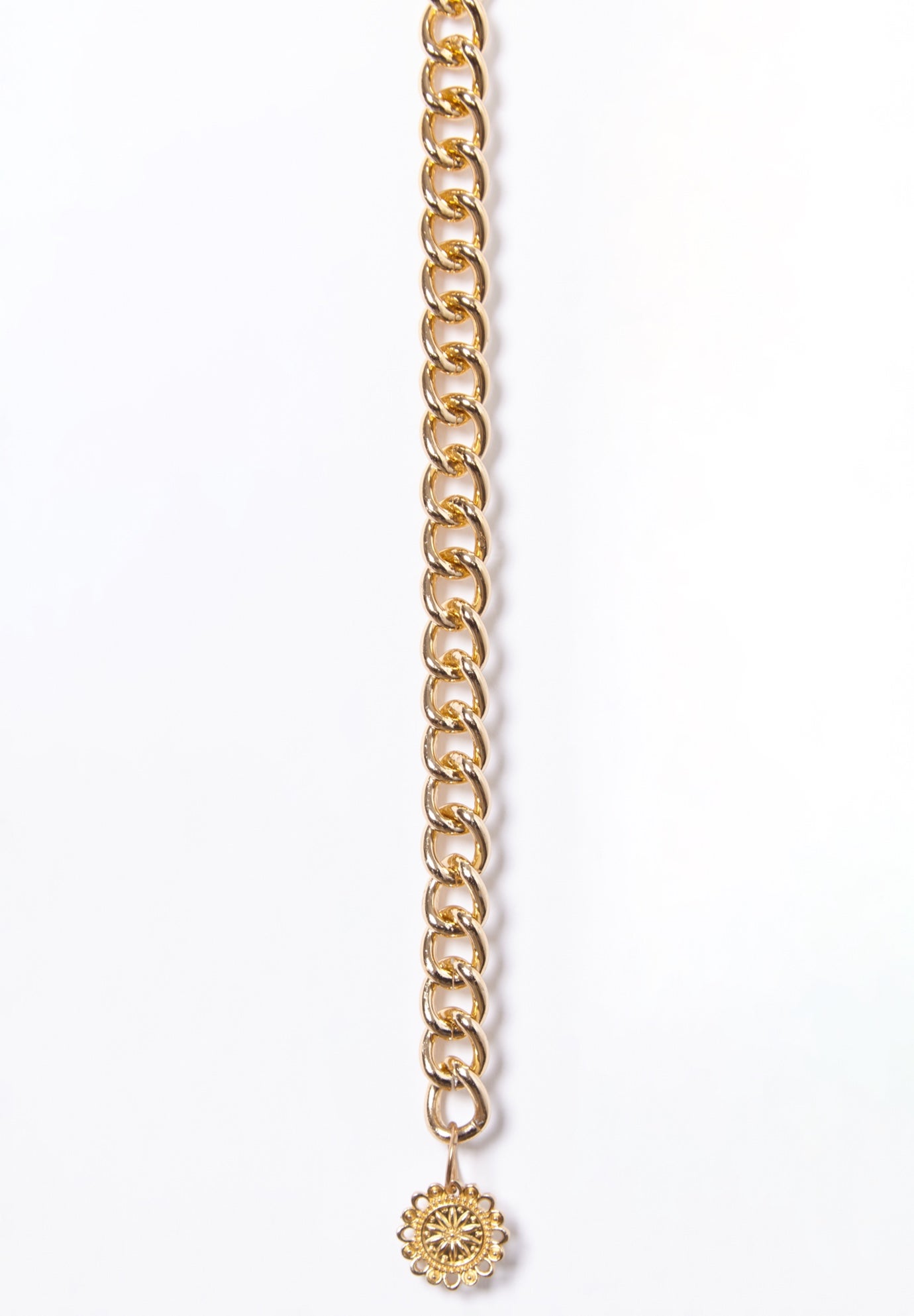 Faux Leather Gold Chain Belt image number 2