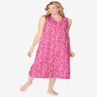 Long Sleeveless Sleepshirt image number null