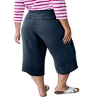 Lightweight Wide-Leg Crop Mid-Rise Elastic Waist Jeans image number null