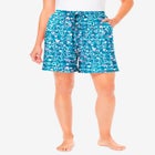 Print Pajama Shorts image number null