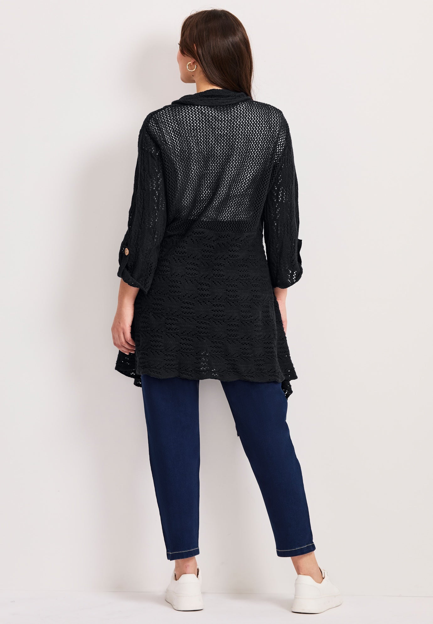 Pointelle Sweater Cardigan image number 2