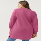 Zip Pocket French Terry Sweatshirt Tunic image number null