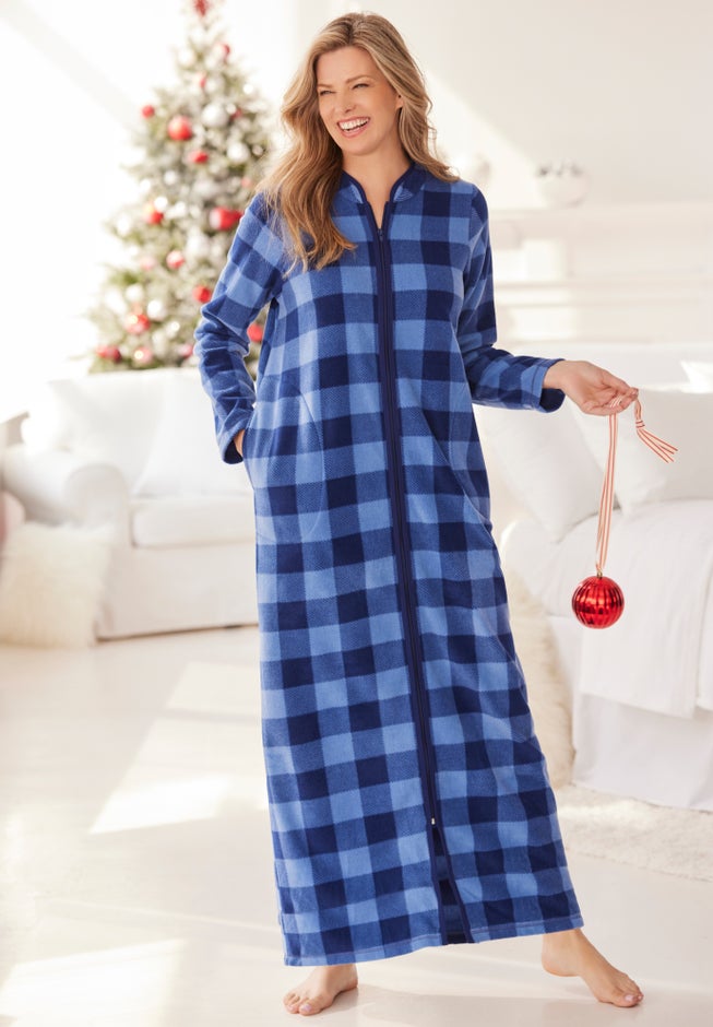 Plush Zip-Front Robe image number 4