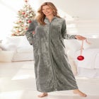 Plush Zip-Front Robe image number null