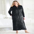 Plush Zip-Front Robe image number null