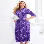 Plush Zip-Front Robe image number null