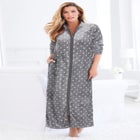 Plush Zip-Front Robe image number null