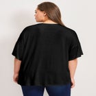 Mixed Media Floral Print Top image number null