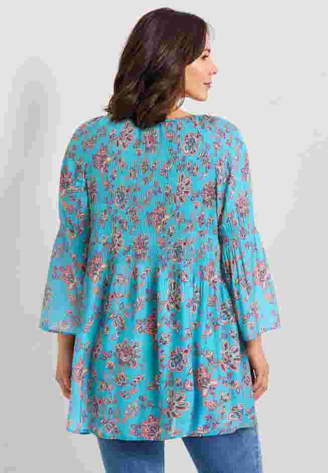 Keyhole Bell Sleeve Tunic image number 2