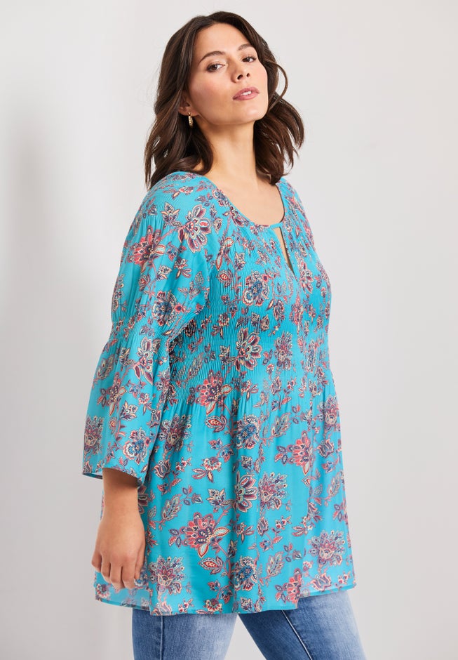 Keyhole Bell Sleeve Tunic image number 3