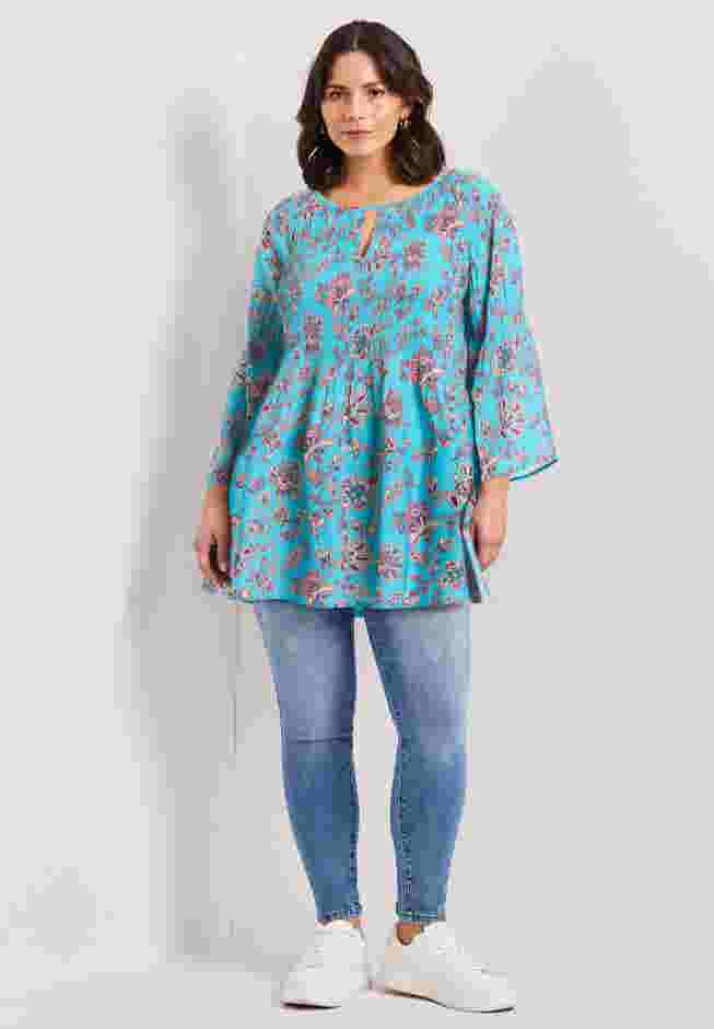 Keyhole Bell Sleeve Tunic image number 1