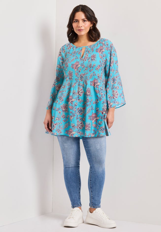 Keyhole Bell Sleeve Tunic image number 1