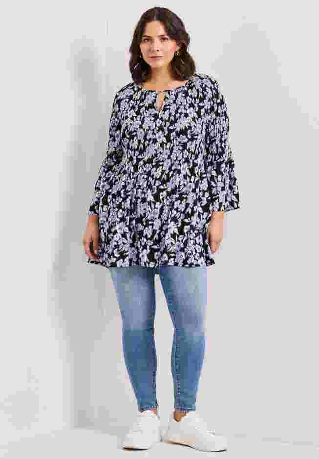 Keyhole Bell Sleeve Tunic image number 1