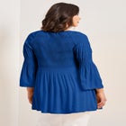 Keyhole Bell Sleeve Tunic image number null
