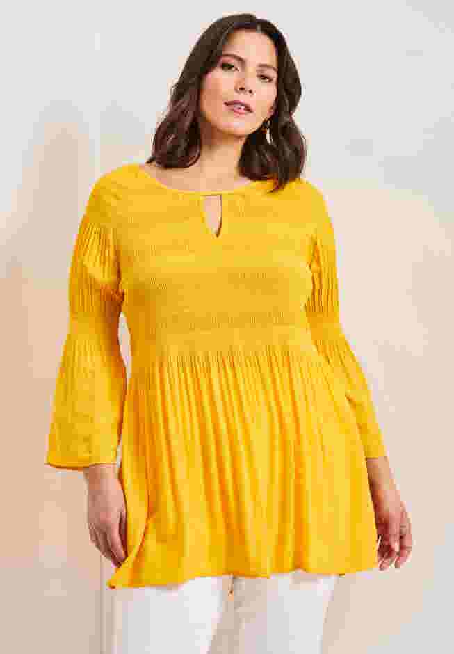 Keyhole Bell Sleeve Tunic image number 0