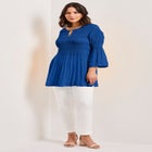 Keyhole Bell Sleeve Tunic image number null