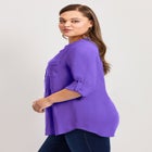 Roll Tab Pintuck Tunic image number null